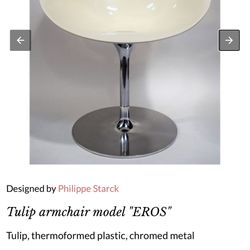 Kartell Stark Eros  Clear Chair Pair And Table