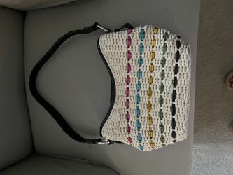 Brighton Straw Rainbow Purse