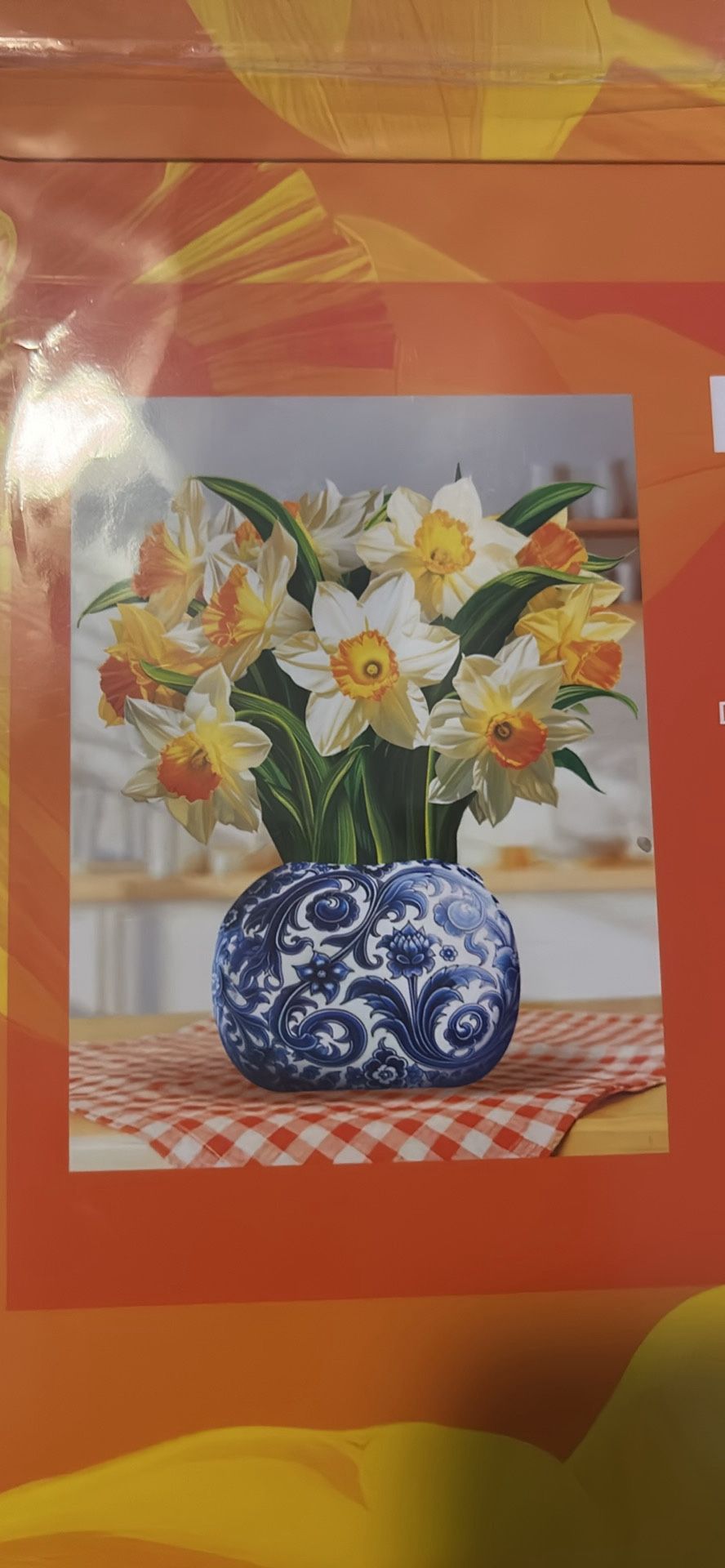 3D paper english daffodil bouquet