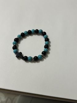 Stone cross bracelets