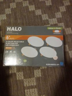 Halo 6" canless 4 pack led downlight