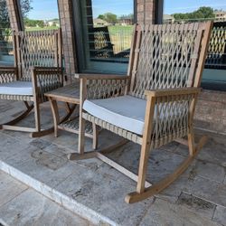 Wood Rocker Set