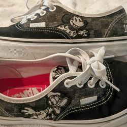 Mickey Mouse 100 Yr Anniversary Vans Size 6 Womens