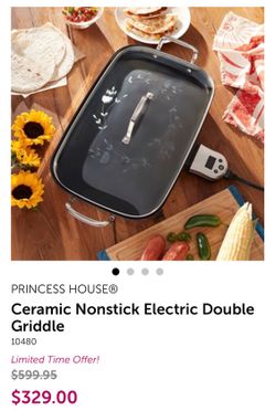 Plancha doble electrica princess house