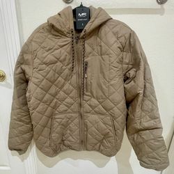  Men's Zip Front Hooded Bomber Jacket