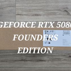 New! Geforce RTX 5080 FOUNDERS EDITION Graphics Card!