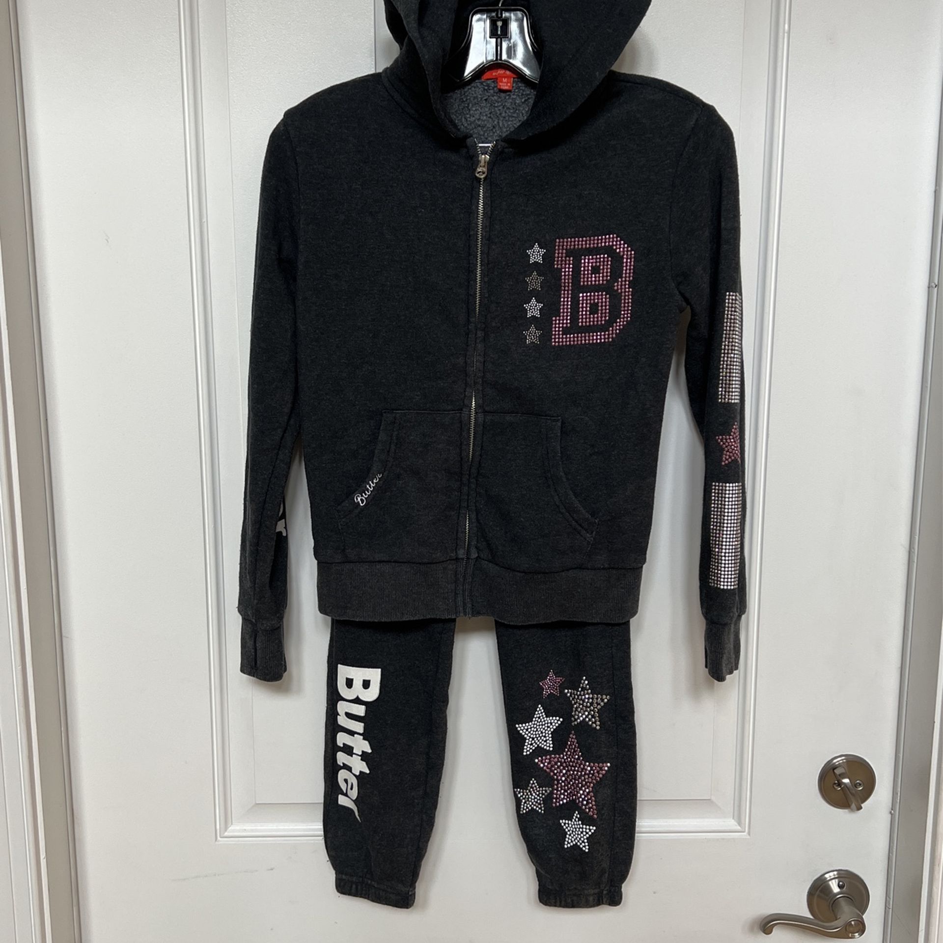 Girls Butter Jacket And Joggers