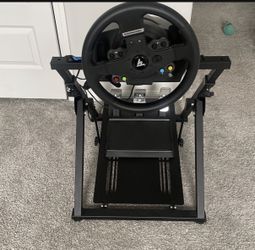 GT Omega Apex Wheel Stand + Thrustmaster T3PA 3-Pedal Set
