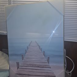 Large New Wall Art -  Dock And Water 