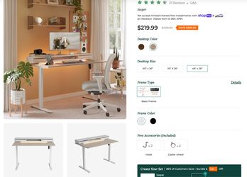 Fezibo Jasper Electric Standing Desk