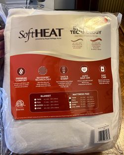 Brand new SoftHeat Heated Mattress Pad For Twin Size Bed. 
