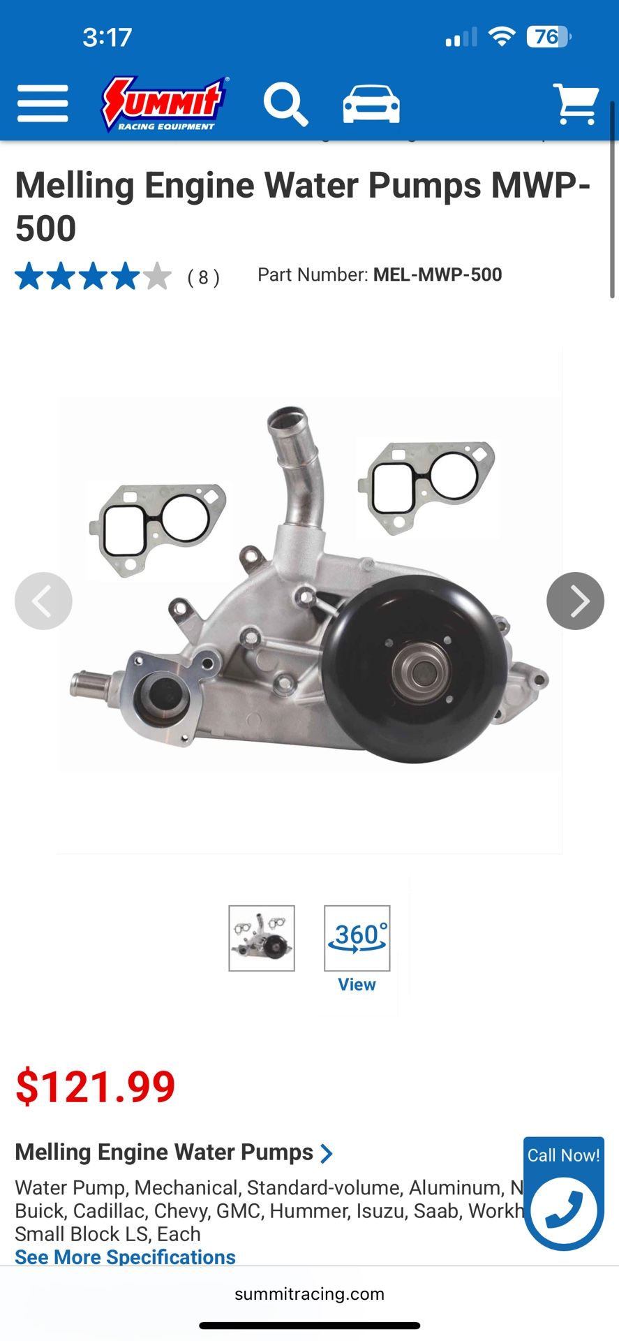 Melling Engine Water Pump