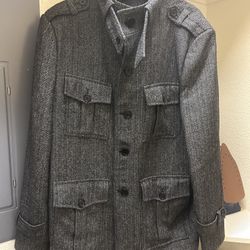 Men’s Four Pocket Wool Coat
