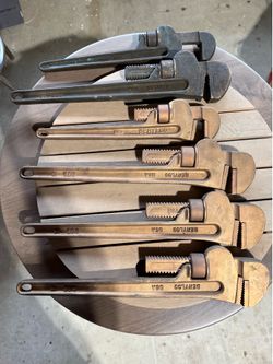 Brass pipe wrenches