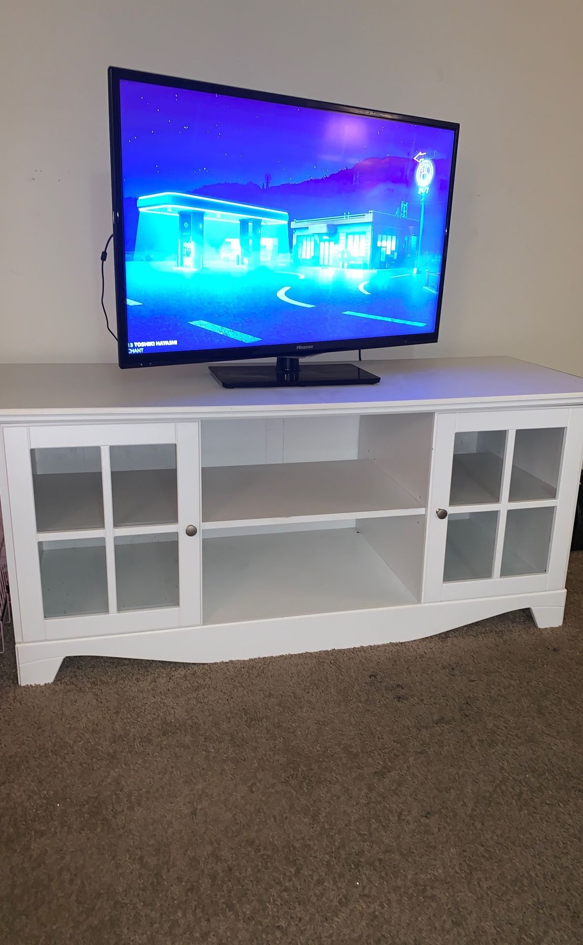 White TV Stand