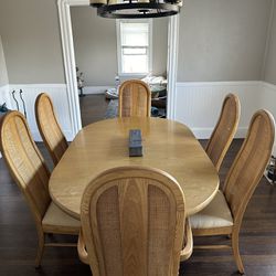 6 Person Solid Wood Dining Room Table