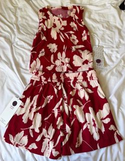 Red Floral TwoPiece set