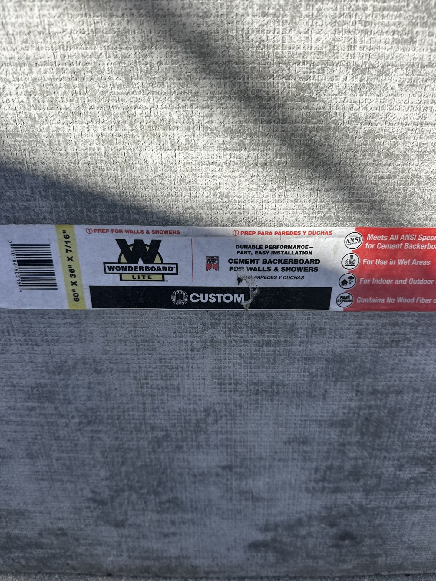 (2) 4x8 sheets of Wonder Board FREE!