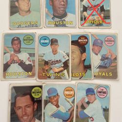 1969 Topps Set Of 9 Cards $22