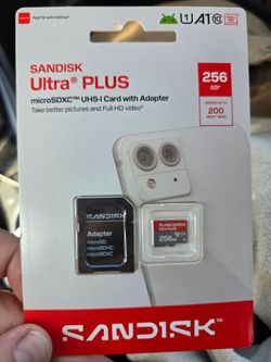 SanDisk Ultra Plus 256GB microSDXC Card with Adapter