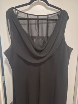 Black Cocktail Ladies Dress size20W.