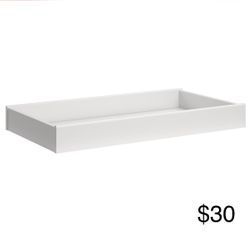 Baby Changing Table Topper in White (NEW)