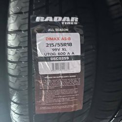 215/55/18 Set Of New Tires 