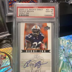 2005 U.D. Rookie Debut Ronnie Brown DI-RB