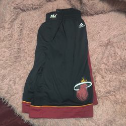 Miami Heat Basketball Shorts Size XL