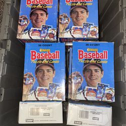 1988 DonRuss Baseball Puzzle And Card Box Complete Sealed Cards
