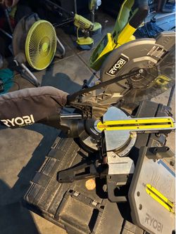 Ryobi 18V ONE+ 7-1/4” Sliding Compound Miter Saw.