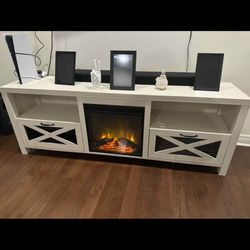 Electric fireplace- TV stand
