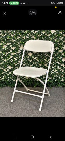 White Plastic Chair.