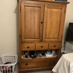 Beautiful Wood Armoire