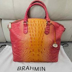 ✨✨✨ Brahmin Melbourne Large Duxbury Satchel Sunset Ombre✨✨✨