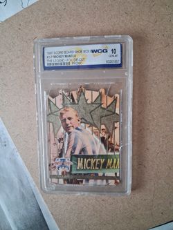 Mickey Mantle 1997 Score Board Foil Die-Cut Promo Card WCG 10