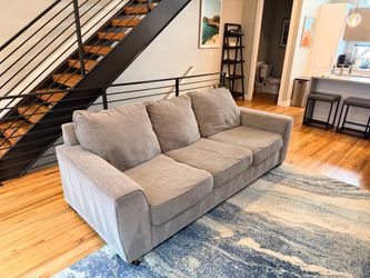Gray 3-Seat Sofa