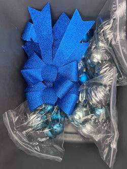BLUE Christmas Decorations Bundle