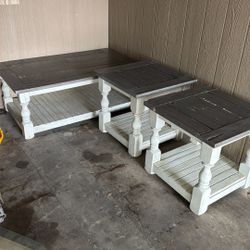 Coffee Table And End Tables 