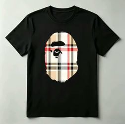 BAPE Ape Head Plaid Graphic T-Shirt