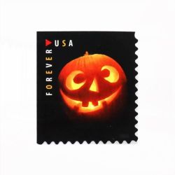 100Pcs 2016 First-Class Forever Stamp - Jack-O'-Lanterns: Round Eyes and Four Teeth