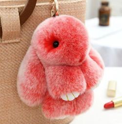Bunny Lulu Key Chain For Your Keys Cute Furry 