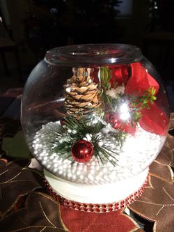 Christmas glass ornament