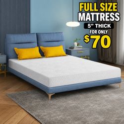 Brand new full-size memory foam mattress 5 inches for $70