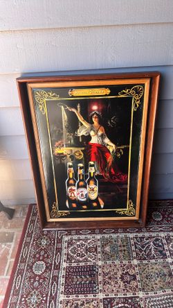 Large Beer Vintage framed sign