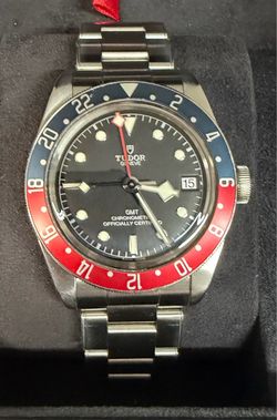 Tudor Black Bay GMT Pepsi 41mm Automatic Luxury Watch – Box & Papers