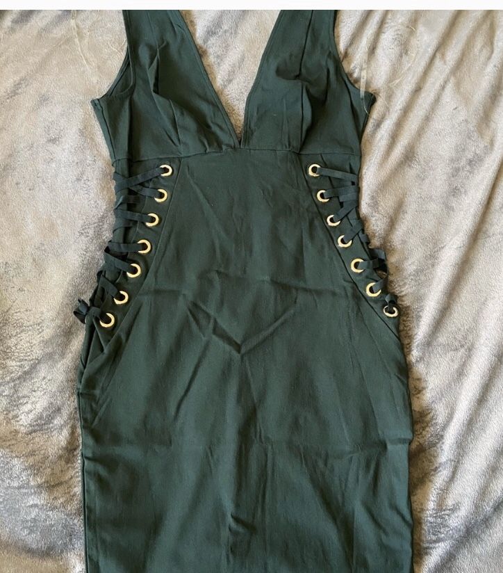 Army green dress never worn new condition