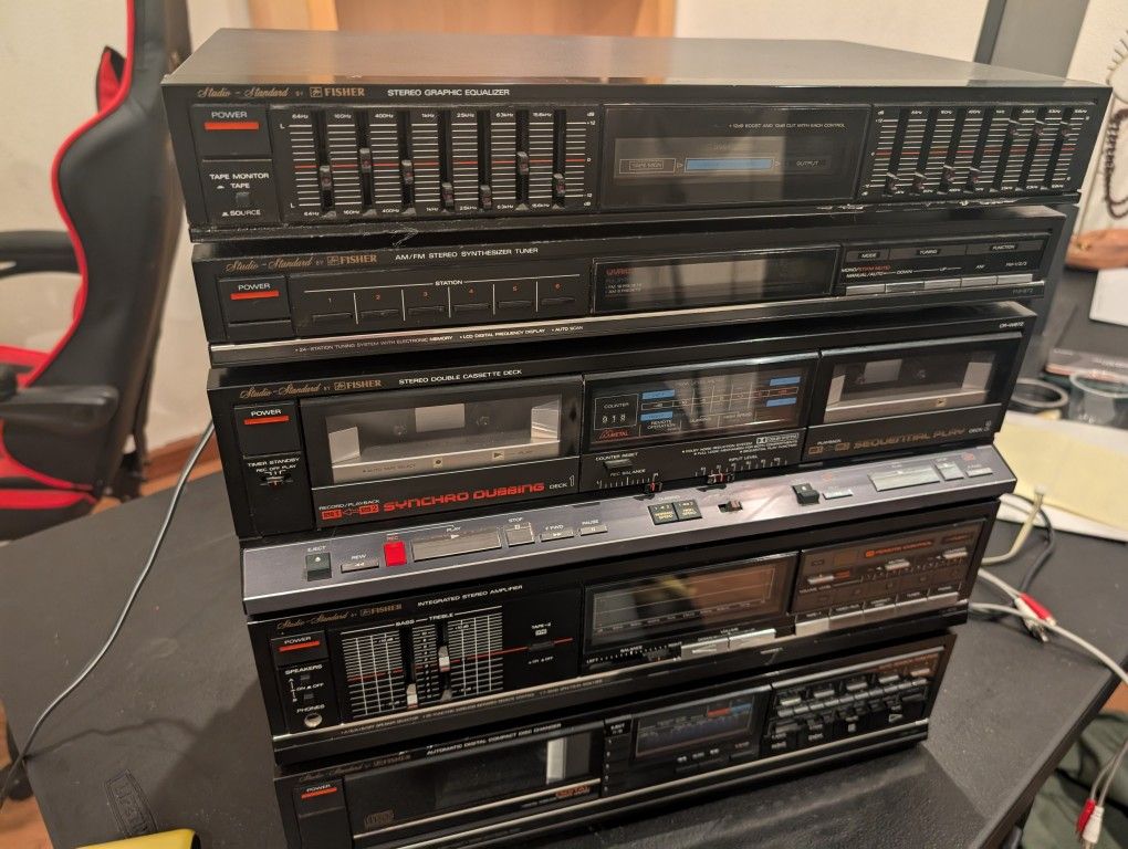 Stereographic Equalizer, Stereo Synthesizer Tuner, Integrated Stereo Amplifier, And Automatic Digital Compact Disc Charger