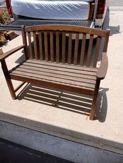 teak wood garden bench