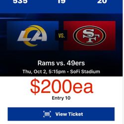 LA Rams Vs San Francisco 49ers